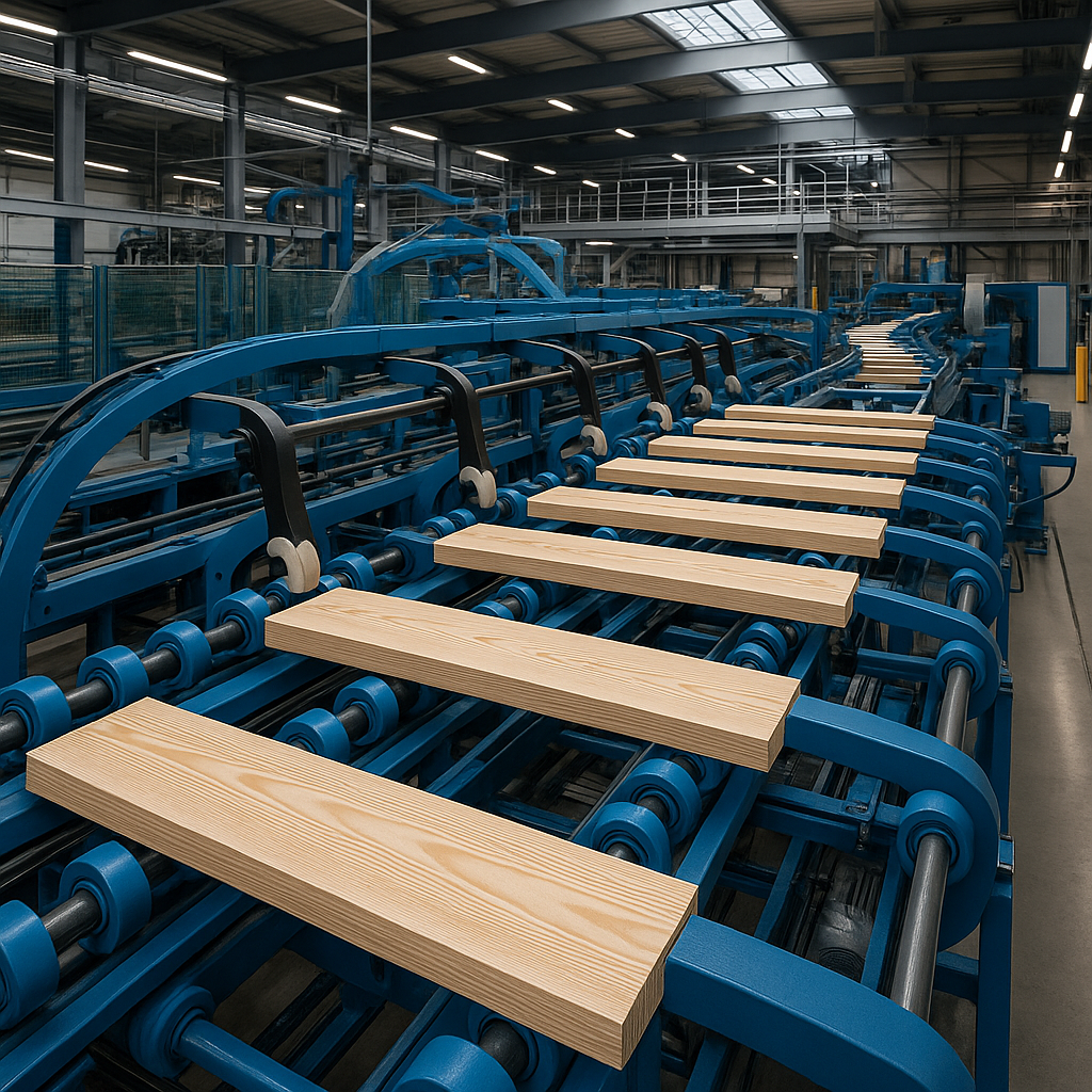 A robust lumber handling conveyor system transport